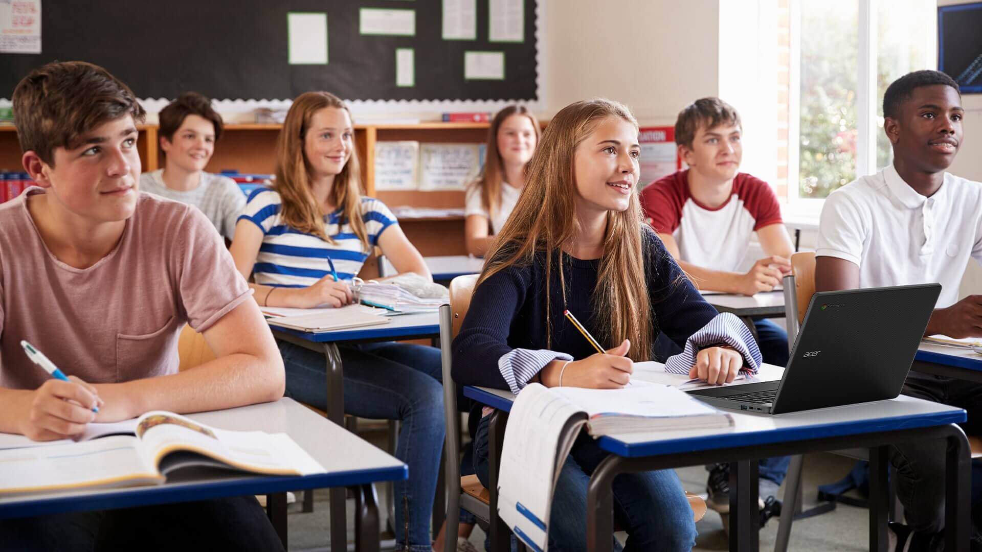 Glasgow students working through SQA past papers